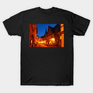 Old town, dusk, Bacharach, Middle Rhine, Rhine, evening T-Shirt